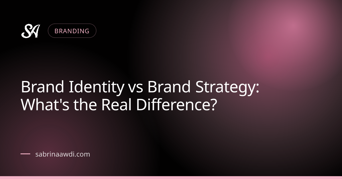 Article cover: Brand Identity vs Brand Strategy: What's the Real Difference?