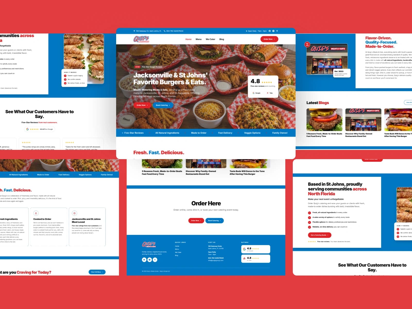Quig's Meats & Eats — Web Design