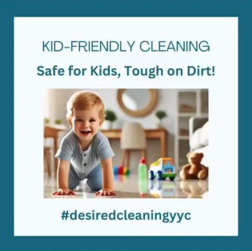 Desired Cleaning, 'Kid-Friendly Cleaning' carousel slide