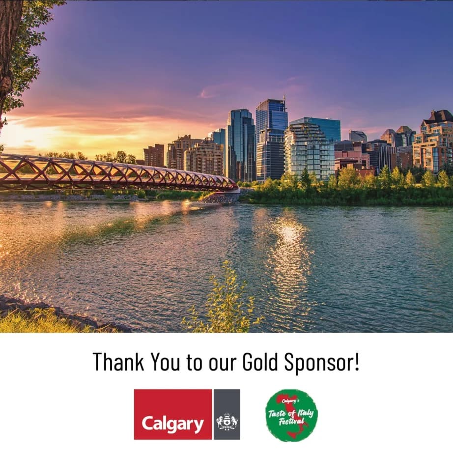 Taste of Italy Calgary, City of Calgary gold sponsor thank-you post