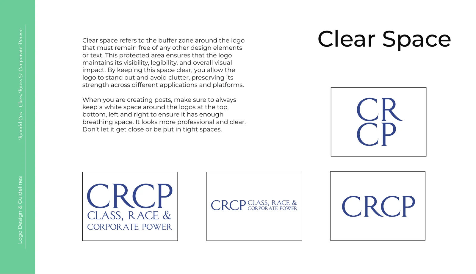 Logo clear space guidelines