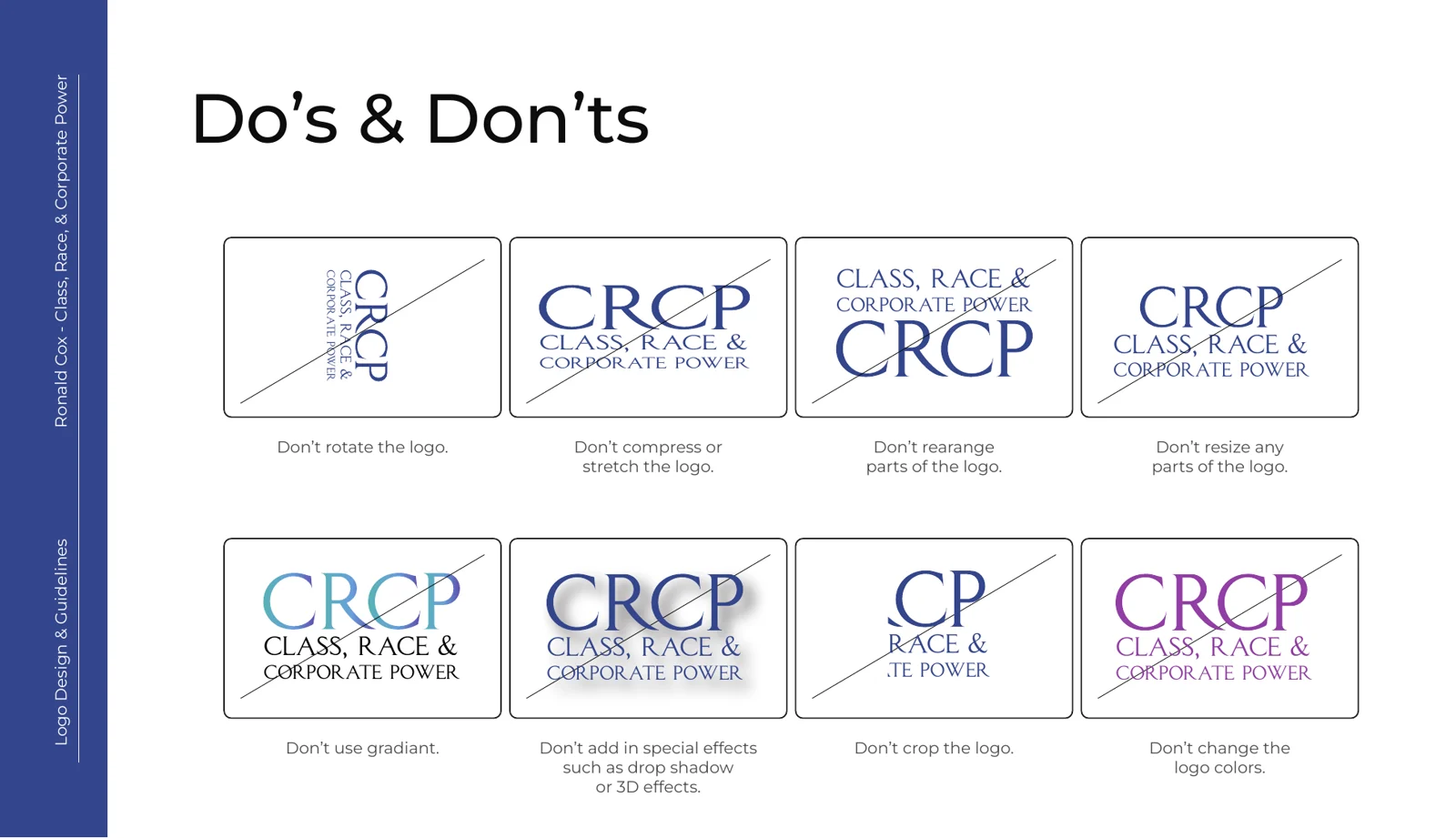 Logo do's and don'ts