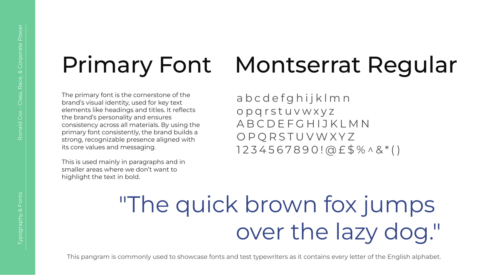 Primary font: Montserrat